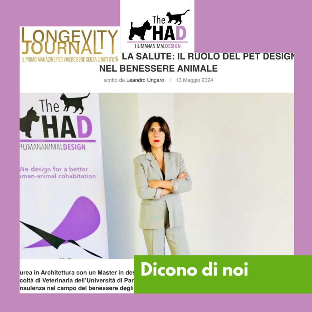 2024. Dicono di noi. Il pet design per cani e gatti. Su Longevity Journal.